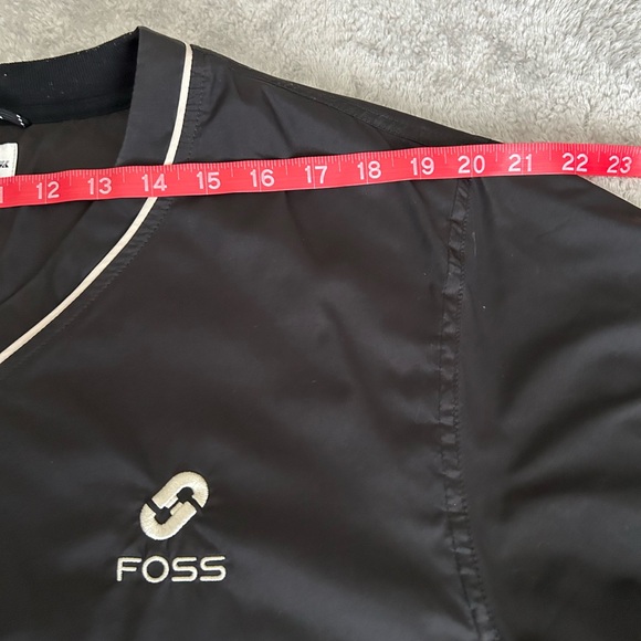 Cutter & Buck Foss Golf Windbreaker Pullover Black V-Neck Jacket Mens M - Picture 14 of 16